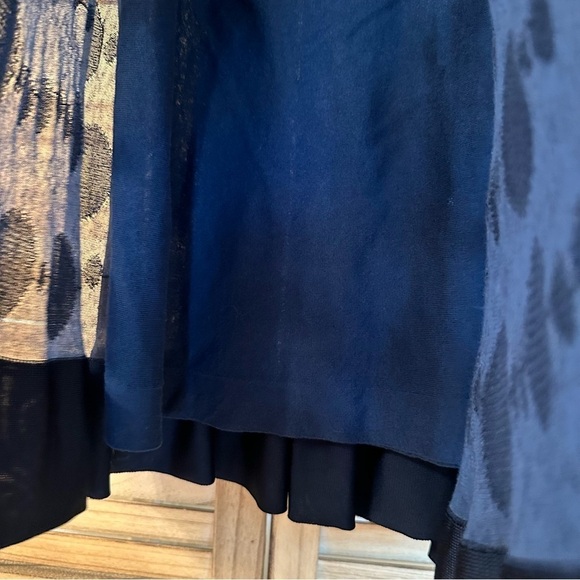 Chanel Navy Blue Jacquard A Line Midi Skirt - Picture 14 of 14